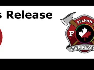 Burn Ban lifted with image of fire hall crest