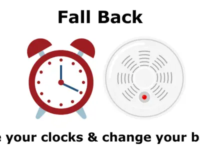 Fall back, change the clocks and the batteries 